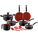 Jogo de Panela Prestigio 10 Peças - Aço Inox Anti-Aderente 5 em 1 + BRINDE: Kit Utensílios